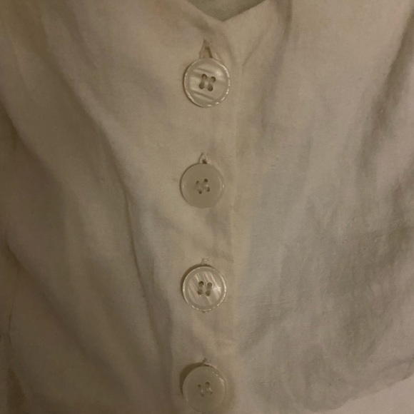 Zara button up flutter short sleeve top, size small - Picture 3 of 6